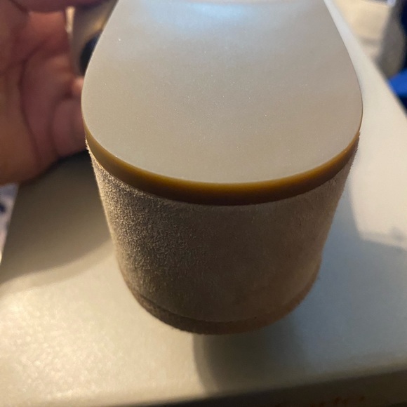 Franco Sarto  L-Tallen Lt. Blush suede mule women’s size 13 - Picture 6 of 8